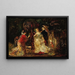 Damen elegant in einem Park - Adolphe Monticelli — gerahmtes Bild an der Wand