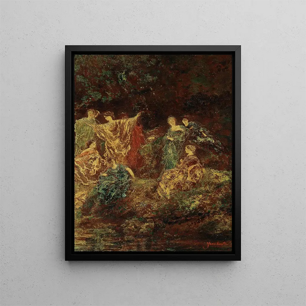 Er hat das Symposium gefeiert - Adolphe Monticelli — gerahmtes Bild an der Wand
