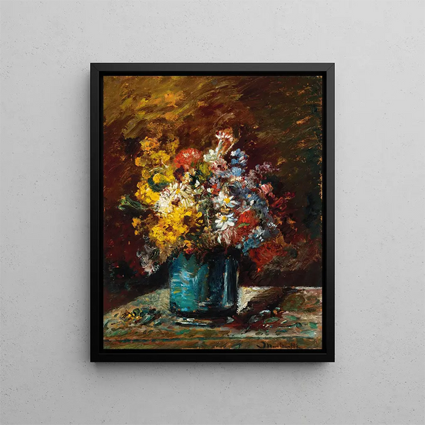 Blumen Vielfältig - Adolphe Monticelli — gerahmtes Bild an der Wand