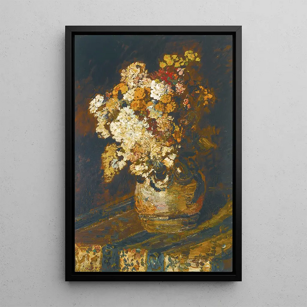 Blumenvielfalt - Adolphe Monticelli — gerahmtes Bild an der Wand