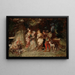 Gartenszene - Adolphe Monticelli — gerahmtes Bild an der Wand