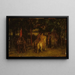 Landschaft mit Figuren - Adolphe Monticelli — gerahmtes Bild an der Wand