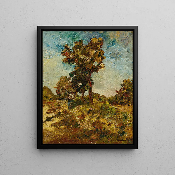 Die Bäume - Adolphe Monticelli — gerahmtes Bild an der Wand