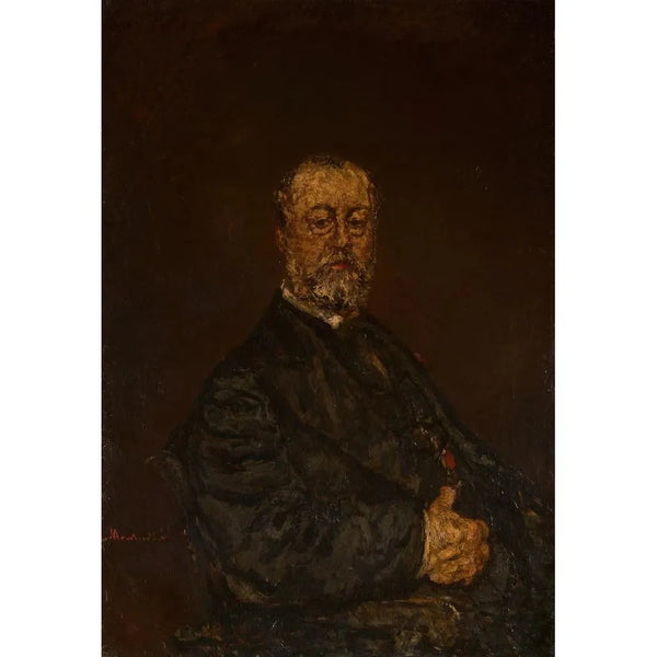 Portrait de Monsieur Rouland - Adolphe Monticelli — gerahmtes Bild an der Wand