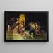 La rencontre - Adolphe Monticelli — gerahmtes Bild an der Wand