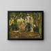 Frauen in einem Garten - Adolphe Monticelli — gerahmtes Bild an der Wand