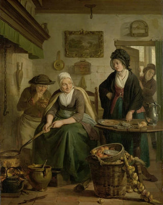 Adriaan de Lelie - Woman Baking Pancakes.webp
