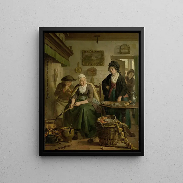 Adriaan de Lelie - Woman Baking Pancakes.webp