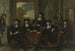 Die Oberaufseher des Collegium Medicum in Amsterdam 1683 - Adriaen Backer — Ansicht des Kunstwerks