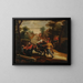 Die Kartenspielszene - Adriaen Brouwer — gerahmtes Bild an der Wand