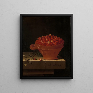 Adriaen Coorte - A Bowl of Strawberries on a Stone Plinth.webp