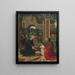 L'Adoration des bergers - Adriaen Isenbrandt — gerahmtes Bild an der Wand