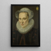 Reproduktion des Gemäldes Portrait von Grietje Pietersdr Codde - Adriaen Thomasz Key