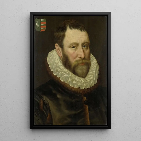 Reproduktion des Gemäldes Portrait de Jacob Bas Claesz 1536-1589 - Adriaen Thomasz Key