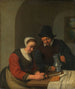 Eine vertrauliche Unterhaltung - Adriaen van Ostade — Ansicht des Kunstwerks