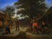 Spieler im Garten der Herberge - Adriaen van Ostade — Ansicht des Kunstwerks