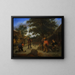 Spieler im Garten der Herberge - Adriaen van Ostade — gerahmtes Bild an der Wand