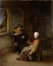 Innenansicht eines Chalets - Adriaen van Ostade — Ansicht des Kunstwerks