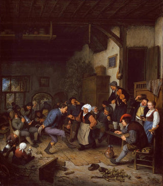 Adriaen van Ostade - Merrymakers in an Inn.webp