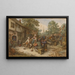 Fête paysanne dans une rue de la ville - Adriaen van Ostade — gerahmtes Bild an der Wand