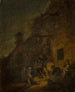 Abhauen eines Schweins im Schein einer Fackel - Adriaen van Ostade — Ansicht des Kunstwerks