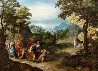 Adriaen van Stalbemt - Apollo and Minerva leaving the Muses for Venus Ceres and Bacchus.webp