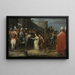 Tamar conduite au bûcher - Adriaen van Stalbemt — gerahmtes Bild an der Wand