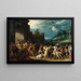 Die Horaz-Brüder betreten Rom - Adriaen van Stalbemt — gerahmtes Bild an der Wand