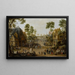 Fest der Dorfgemeinde - Adriaen van Stalbemt — gerahmtes Bild an der Wand