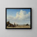 Blick auf den Strand - Adriaen van de Velde — gerahmtes Bild an der Wand