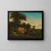 Landschaft - Adriaen van de Velde — gerahmtes Bild an der Wand