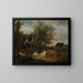 Der Flötenspieler - Adriaen van de Velde — gerahmtes Bild an der Wand