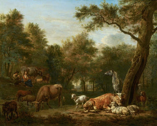 Adriaen van de Velde - Wooded Landscape with Cattle.webp