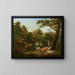 Landschaft mit Weideland und Vieh - Adriaen van de Velde — gerahmtes Bild an der Wand