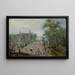 Ein Ballspiel vor einem Landschloss - Adriaen van de Venne — gerahmtes Bild an der Wand