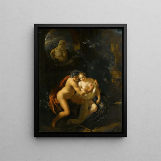 Adriaen van der Werff - A Couple Making Love in a Park Spied on by Children.webp