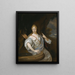 Portrait einer Dame, gekleidet als Diana - Adriaen van der Werff — gerahmtes Bild an der Wand