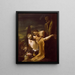 Berger und Bäuerin - Adriaen van der Werff — gerahmtes Bild an der Wand