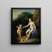 Venus und Cupido - Adriaen van der Werff — gerahmtes Bild an der Wand