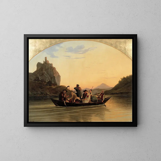 Adrian Ludwig Richter - Crossing at Schreckenstein.webp