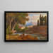 Landschaft in der Nähe der Sabiner Berge Rocca di Mezzo - Adrian Ludwig Richter — gerahmtes Bild an der Wand