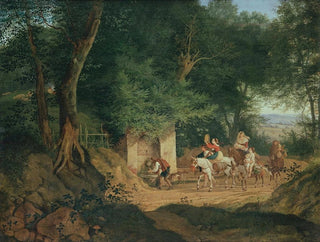 Adrian Ludwig Richter - The Well in the Wood at Ariccia.webp