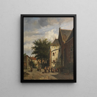 Adrianus Eversen - Achter de Westerkerk in Enkhuizen.webp