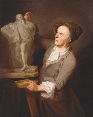 Adrien Carpentiers - LouisFrancois Roubiliac Modelling His Monument to Shakespeare.webp