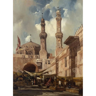 Adrien Dauzats - A Cairo Bazaar.webp