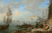 Ansicht des Castel dell'Ovo in der Bucht von Neapel - Adrien Manglard — Ansicht des Kunstwerks