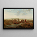 Landarbeiter in einer südlichen Landschaft - Aelbert Cuyp — gerahmtes Bild an der Wand