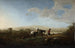 Reisende in einer hügeligen Landschaft - Aelbert Cuyp — Ansicht des Kunstwerks