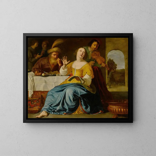 Aelbert Jansz van der Schoor - Musical party before a laid table with a landscape through a doorway beyond.webp