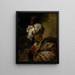 Orientalisches Gemälde im Turban - Aert Jansz Marienhof — gerahmtes Bild an der Wand